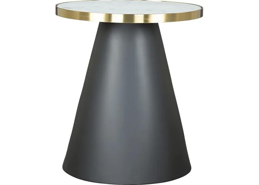 Vignaud White End Table