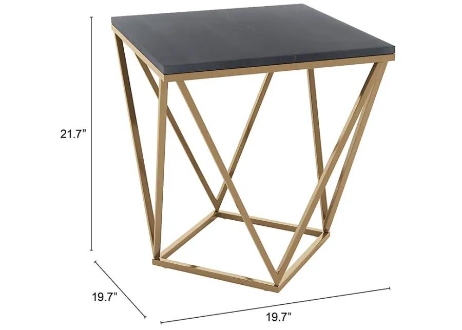 Cortinia Black End Table