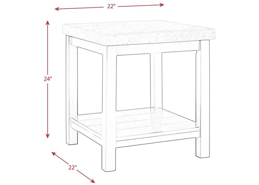 Sheepberry Espresso End Table