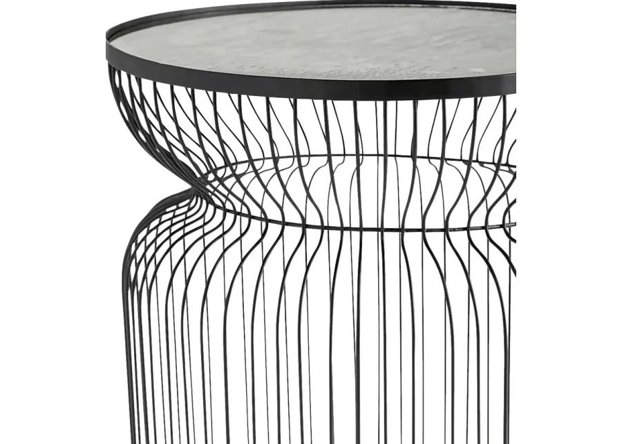 Bassfield Black End Table