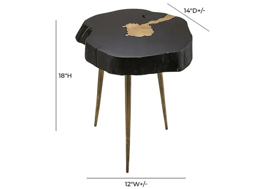 Calina Elle Black End Table