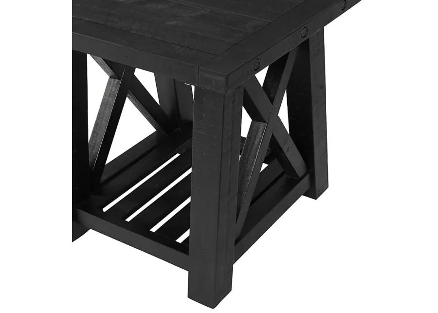 Almoure Way Black End Table