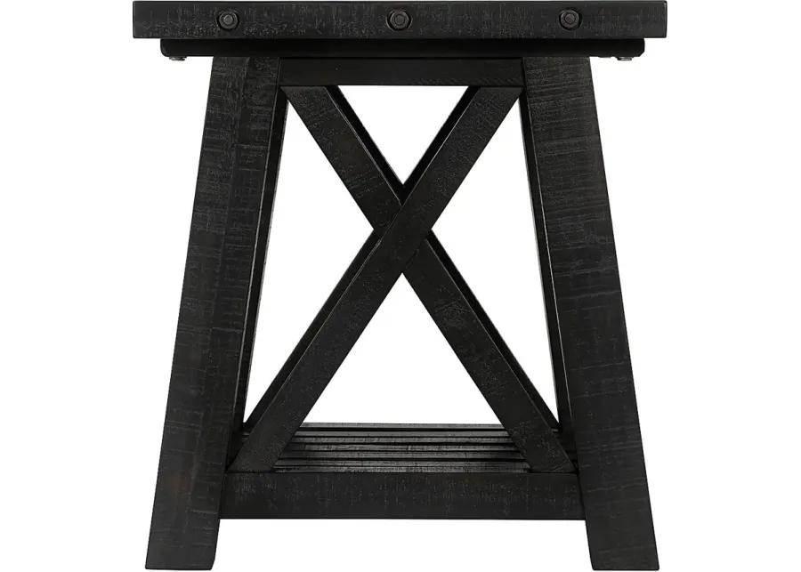 Almoure Way Black End Table