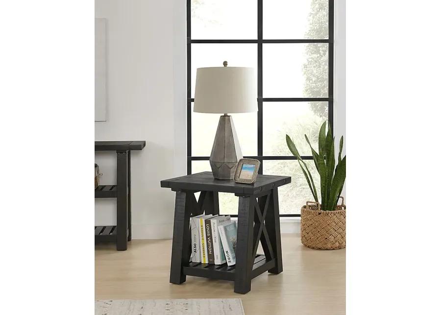 Almoure Way Black End Table