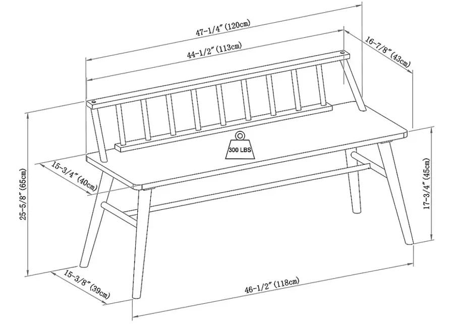 Fernndale Walnut Bench