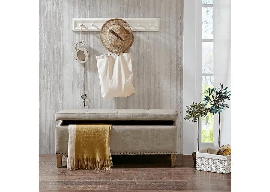 Rosewin Taupe Accent Bench