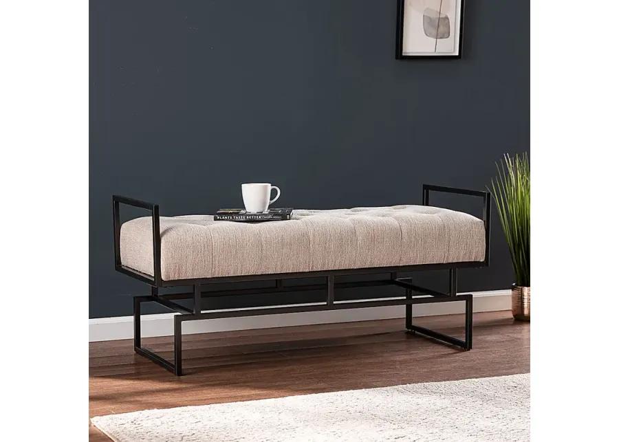 Witterton Beige Accent Bench