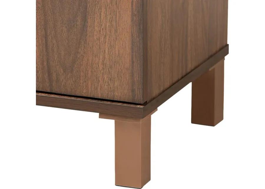 Lilligard Brown Shoe Storage Cabinet