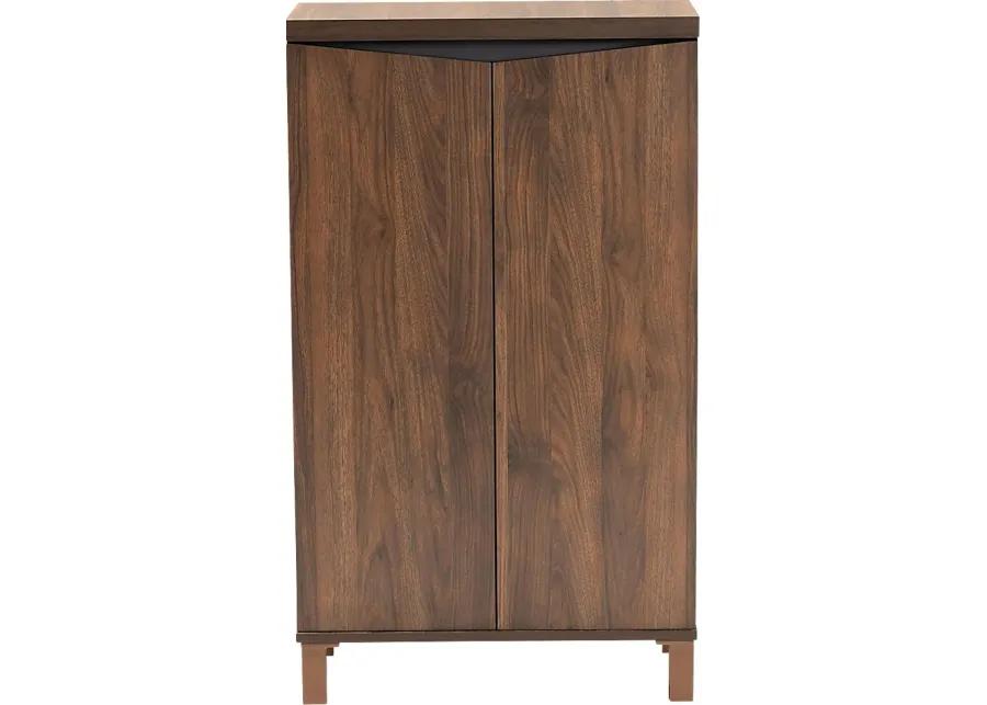 Lilligard Brown Shoe Storage Cabinet