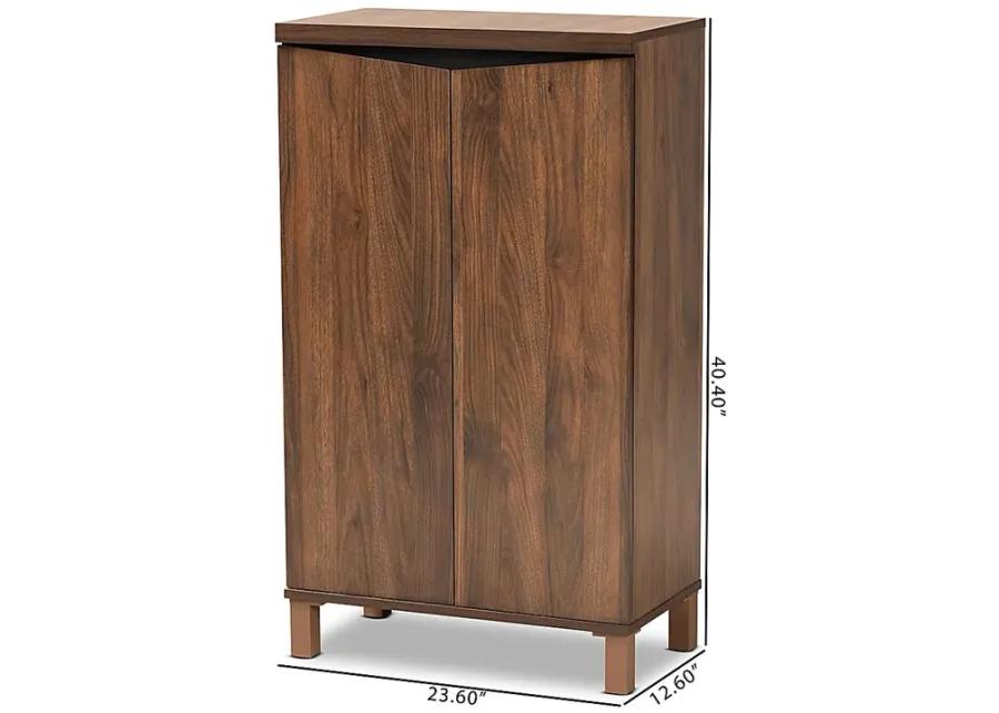 Lilligard Brown Shoe Storage Cabinet