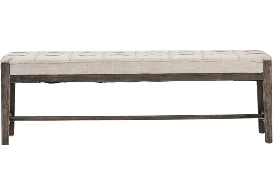 Leahren Gray Accent Bench