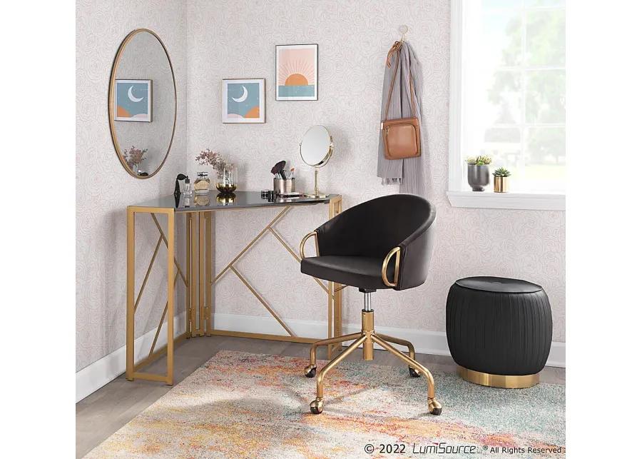 Tichester Black Office Chair