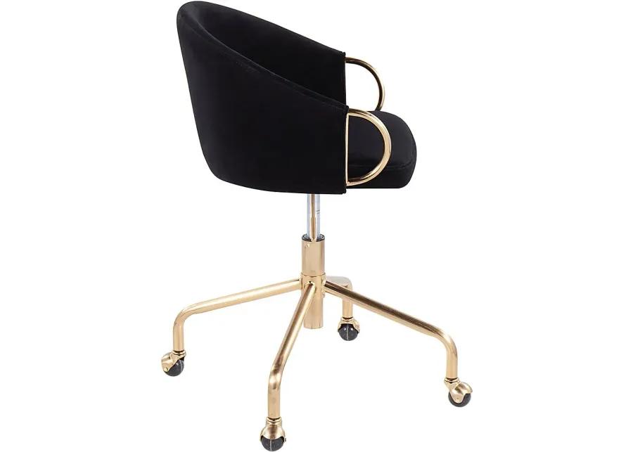 Tichester Black Office Chair