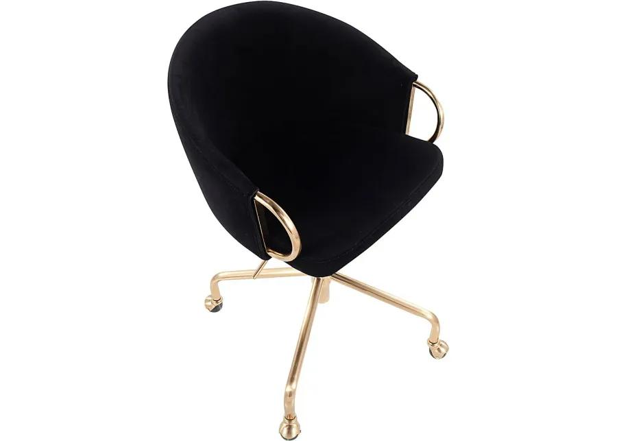 Tichester Black Office Chair