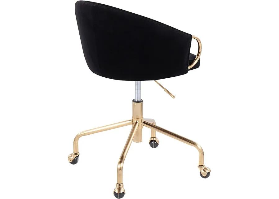 Tichester Black Office Chair