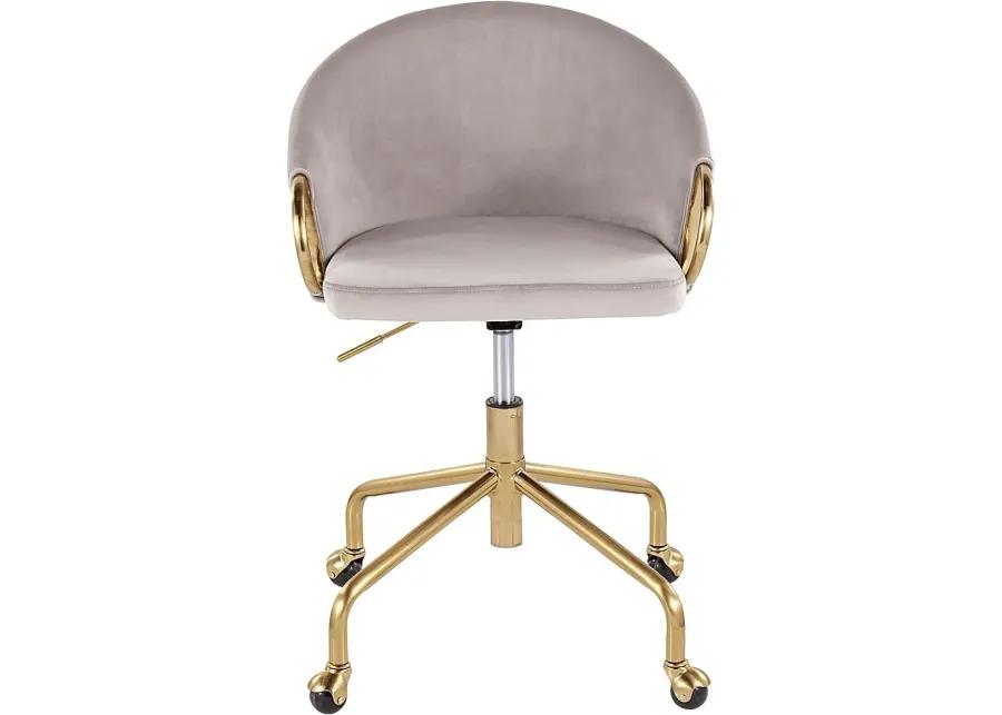 Tichester Silver Office Chair