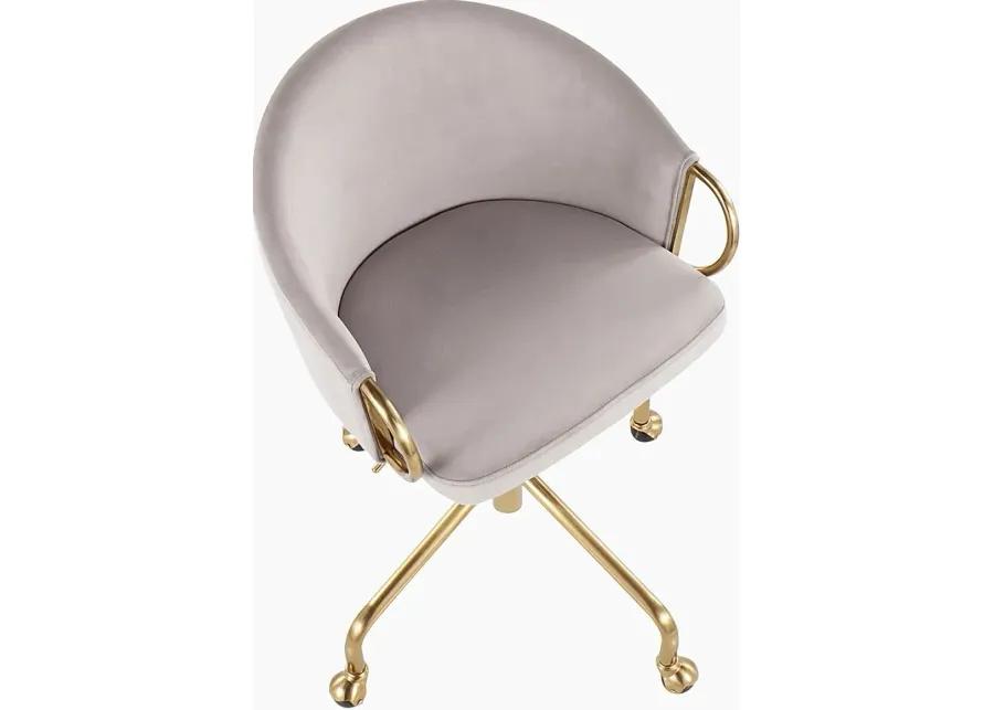 Tichester Silver Office Chair