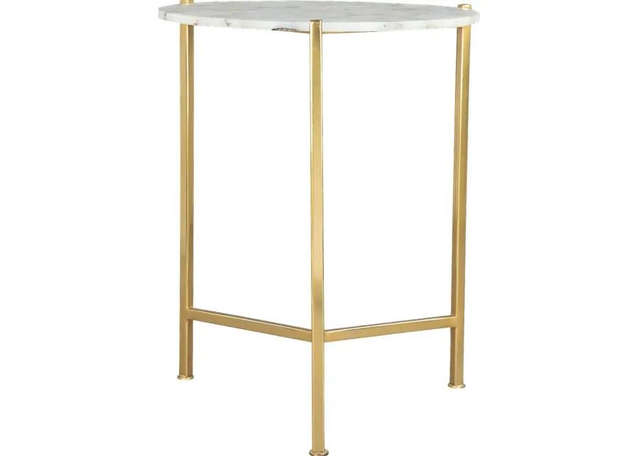 Oswin White Accent Table