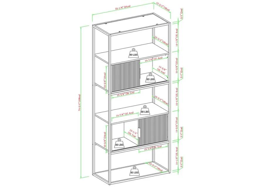 Omerea Oak Bookcase