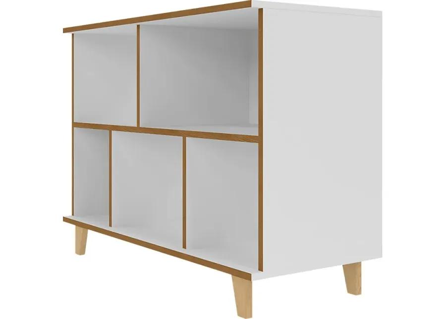 Arvilla White Bookcase
