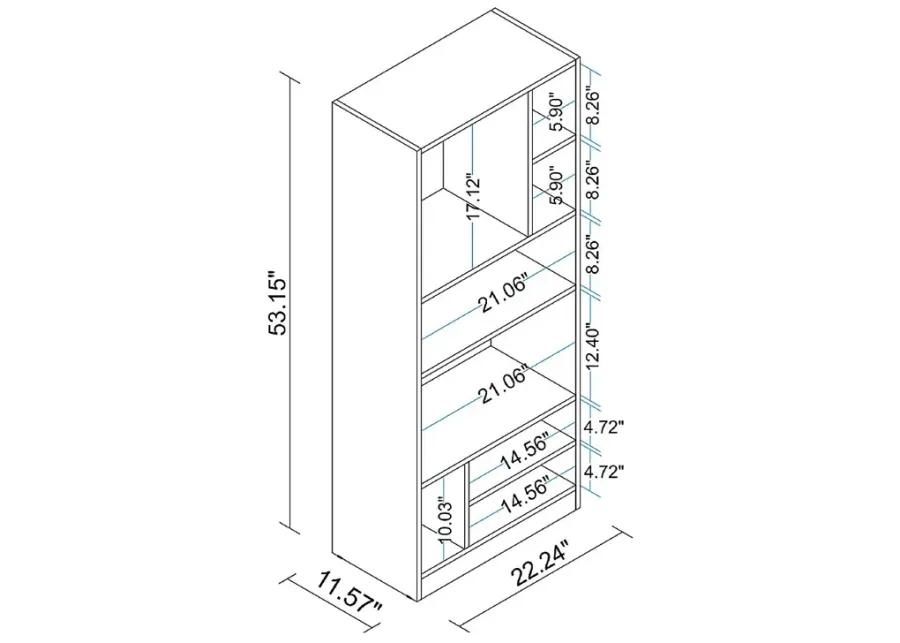 Brundrette II White Bookcase