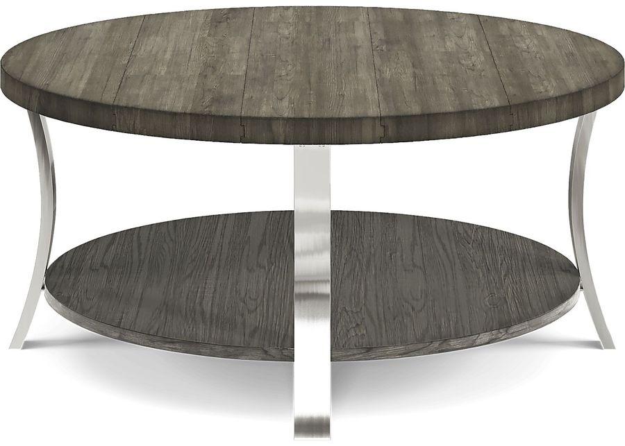 Arland Brown Round Cocktail Table