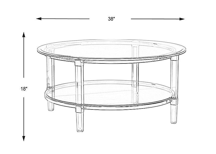 Varna Silver Round Cocktail Table