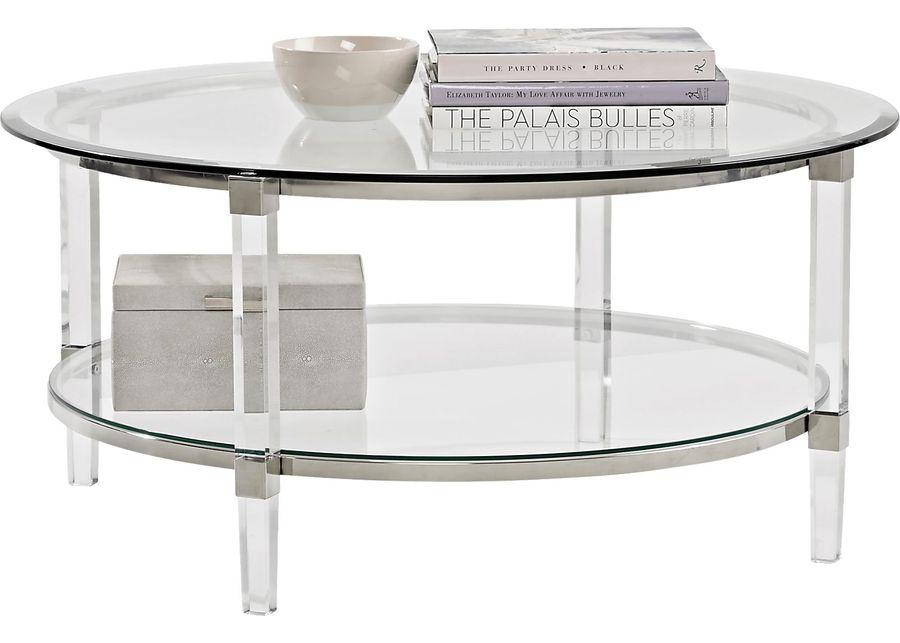 Varna Silver Round Cocktail Table