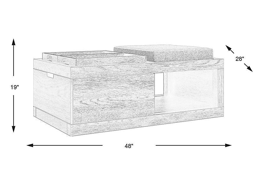 Delano Brown Cocktail Table