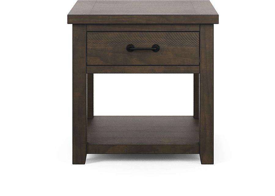 Rocky Creek Brown End Table