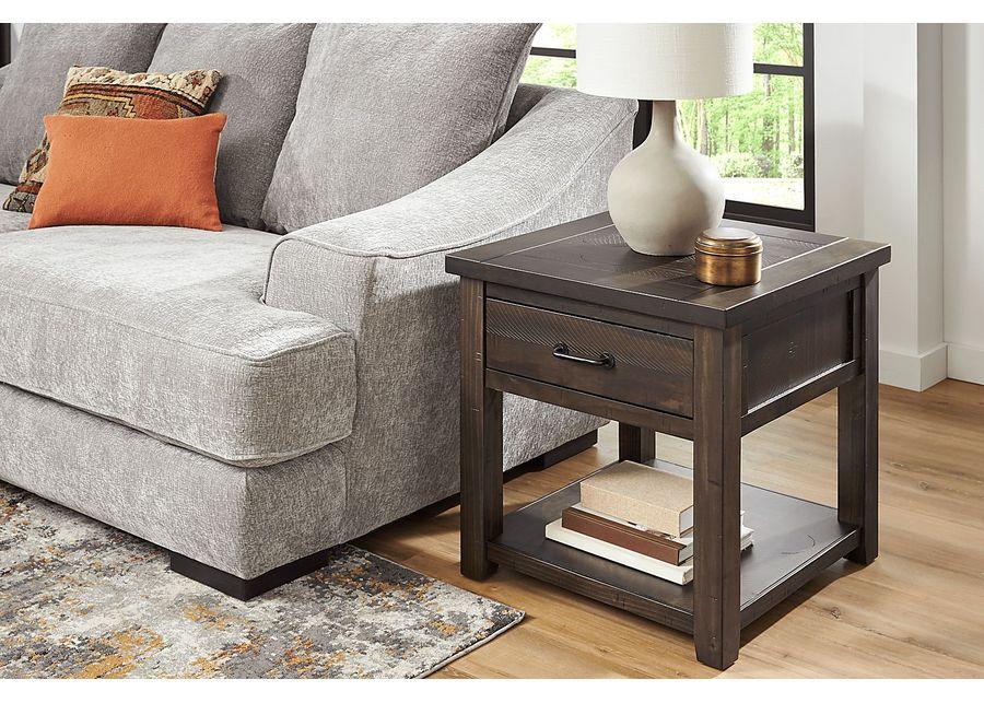 Rocky Creek Brown End Table