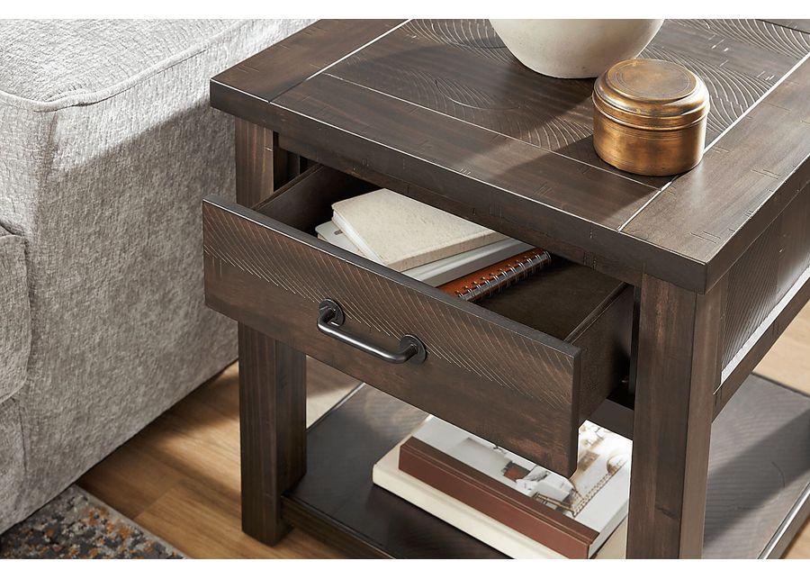 Rocky Creek Brown End Table