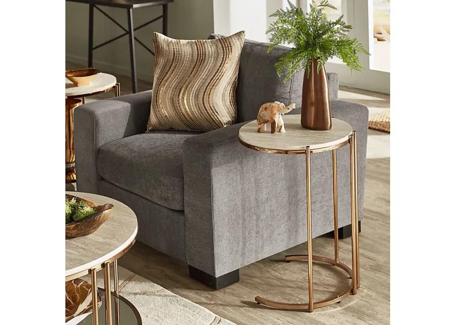 Clairview Gold Side Table