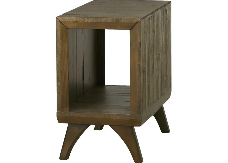 Long Valley Brown Chairside Table