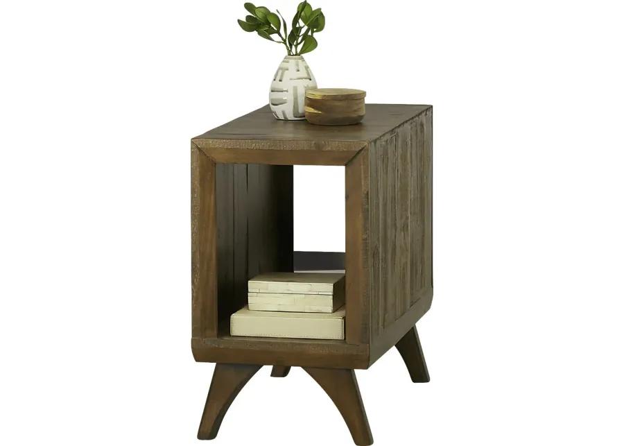 Long Valley Brown Chairside Table