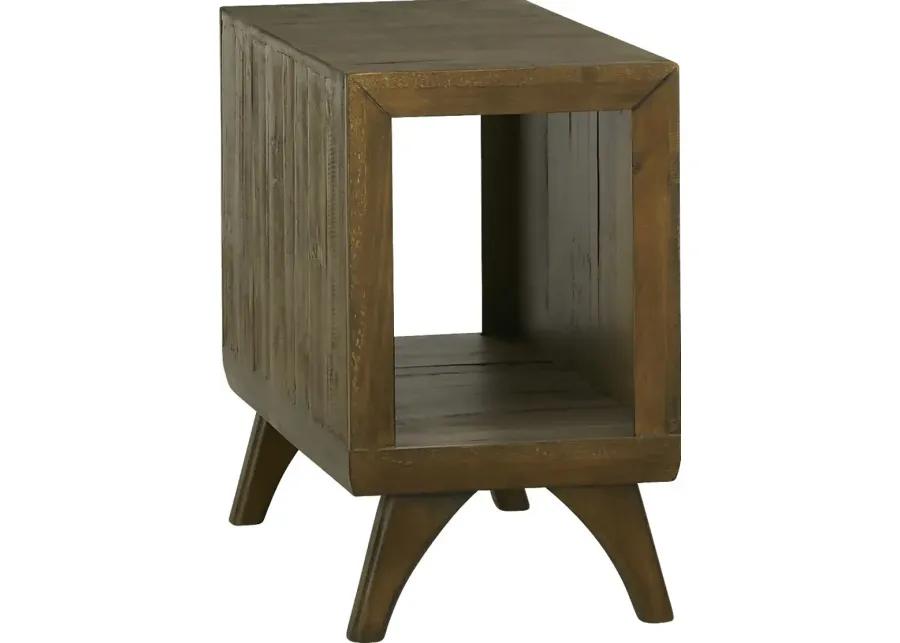 Long Valley Brown Chairside Table