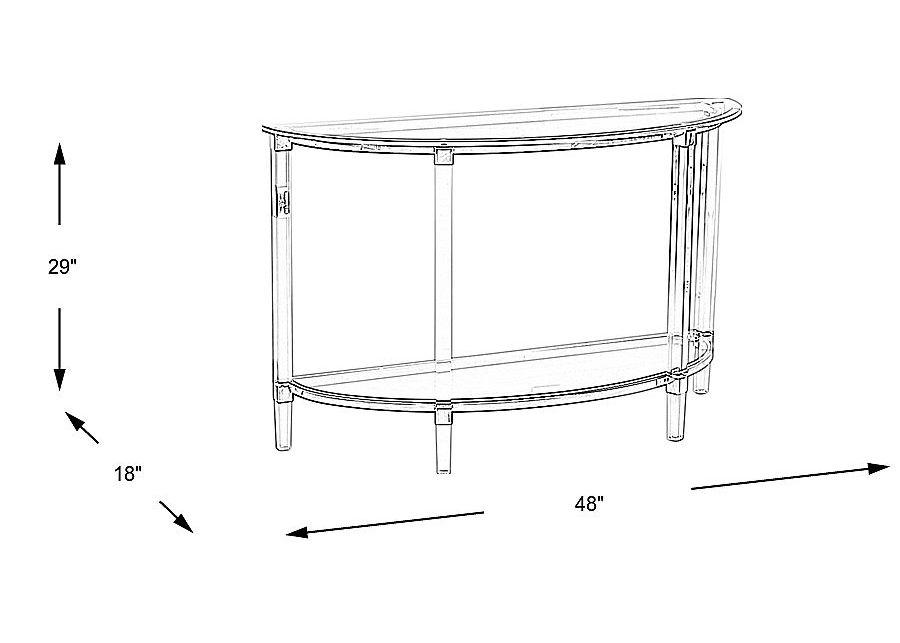 Varna Silver Sofa Table