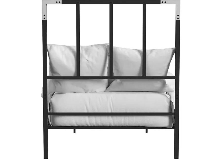 Beloak Black Twin Platform Bed