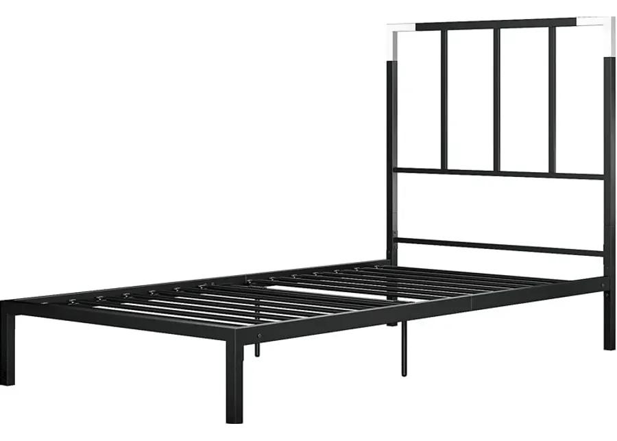 Beloak Black Twin Platform Bed