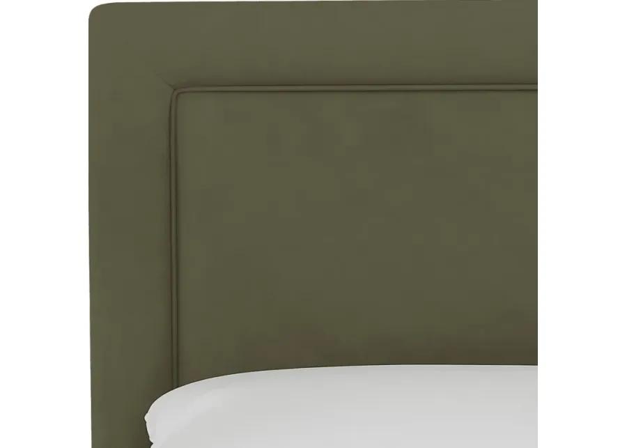 Kids Sweet Plains Green Twin Upholstered Bed