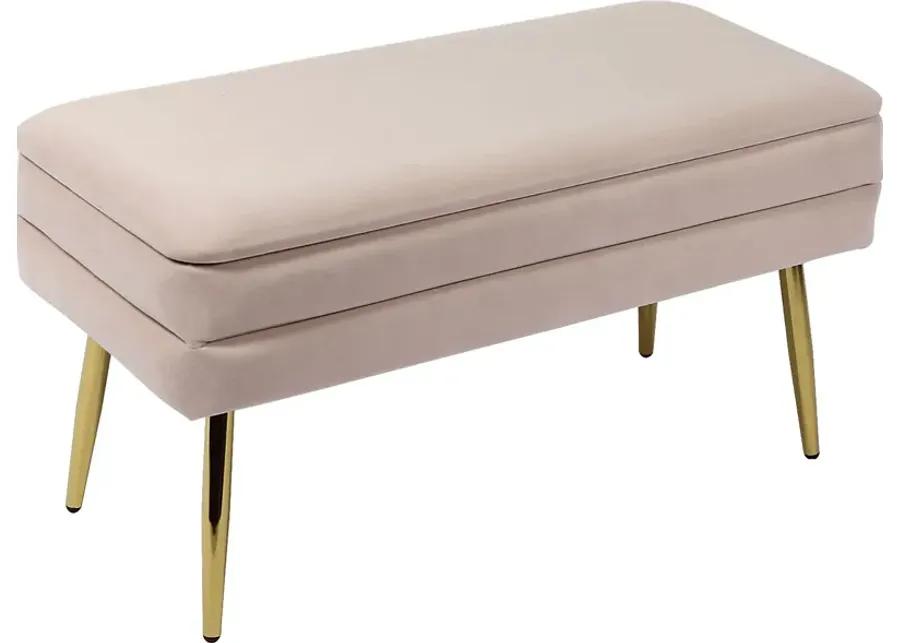 Eauclair Blush Storage Bench