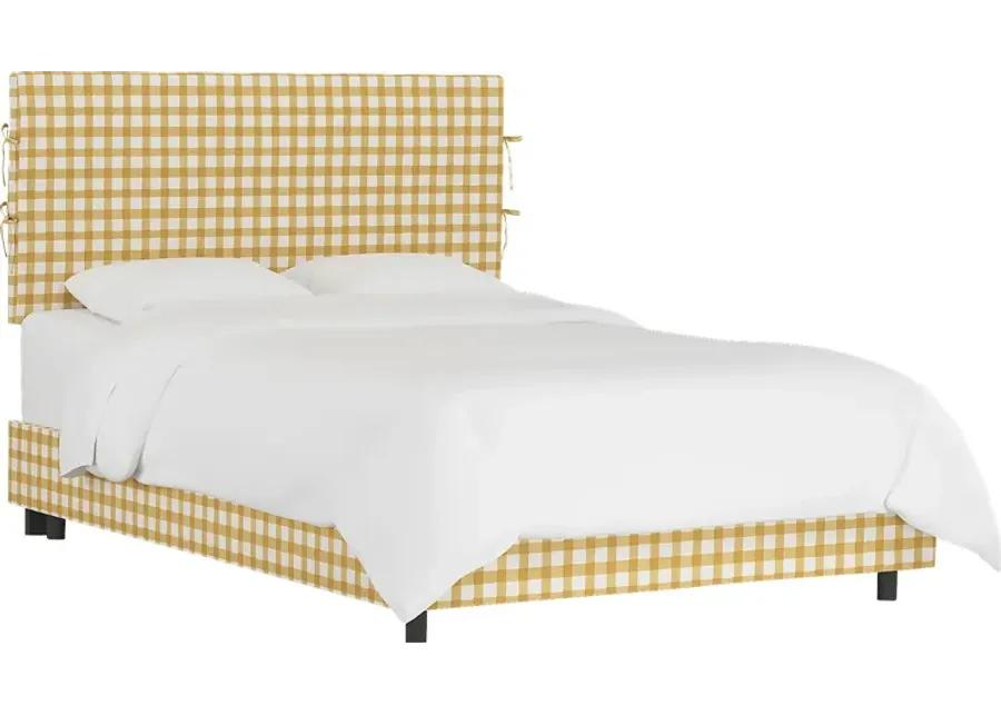 Kids Cottage Charm Yellow Full Upholstered Bed