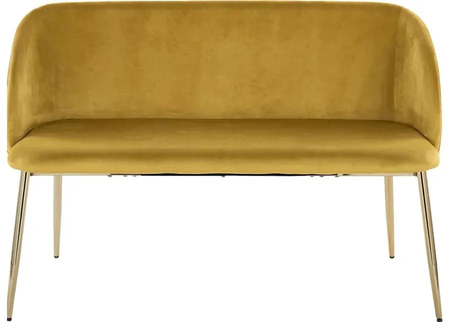 Fulham Yellow Accent Bench