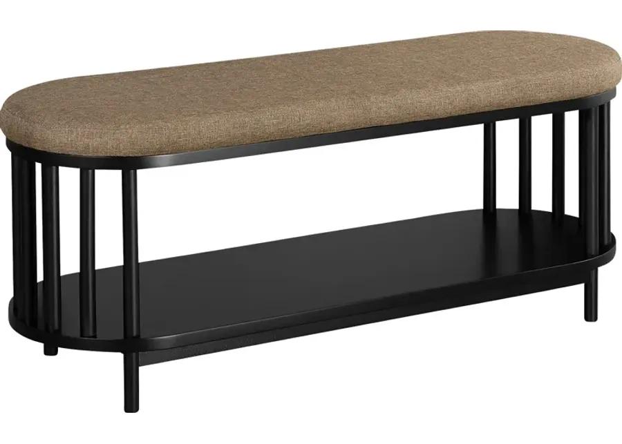Stempley Black Accent Bench