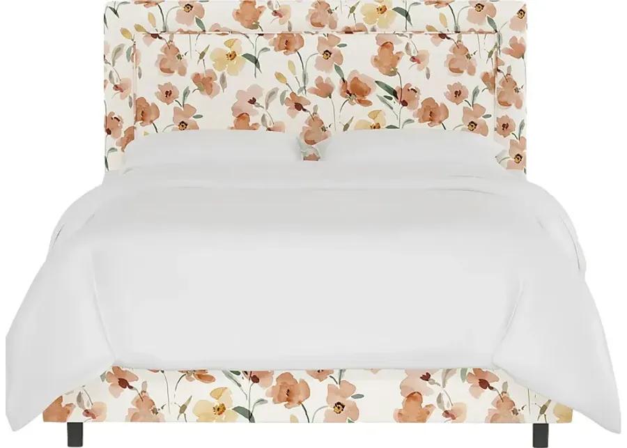 Kids Sweet Plains Cream Full Upholstered Bed