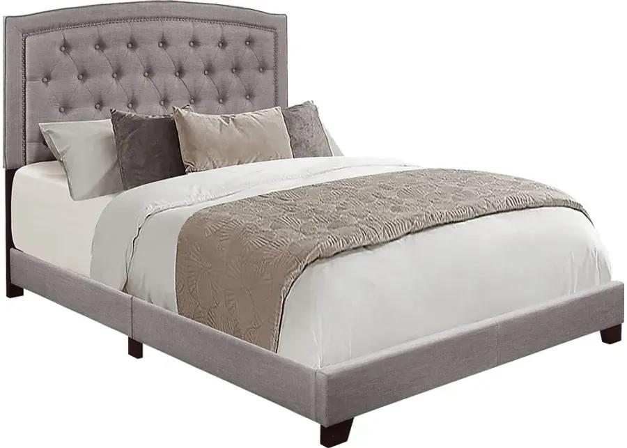 Juneberry Gray Queen Upholstered Bed