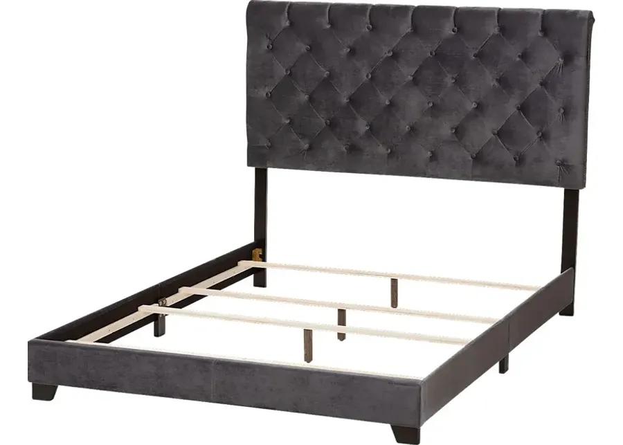 Panola Dark Gray Queen Bed