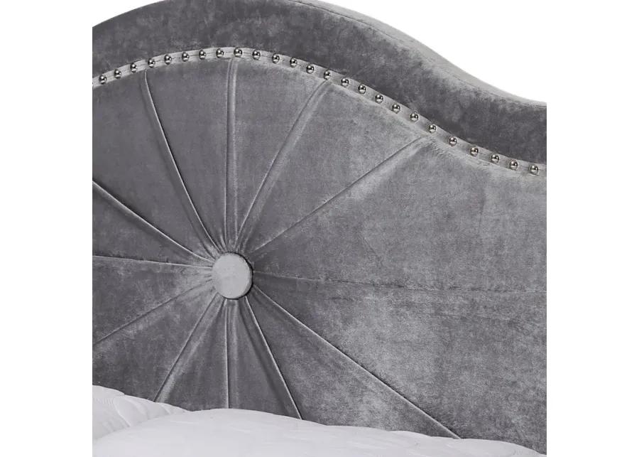 Elkdale Gray Queen Upholstered Bed