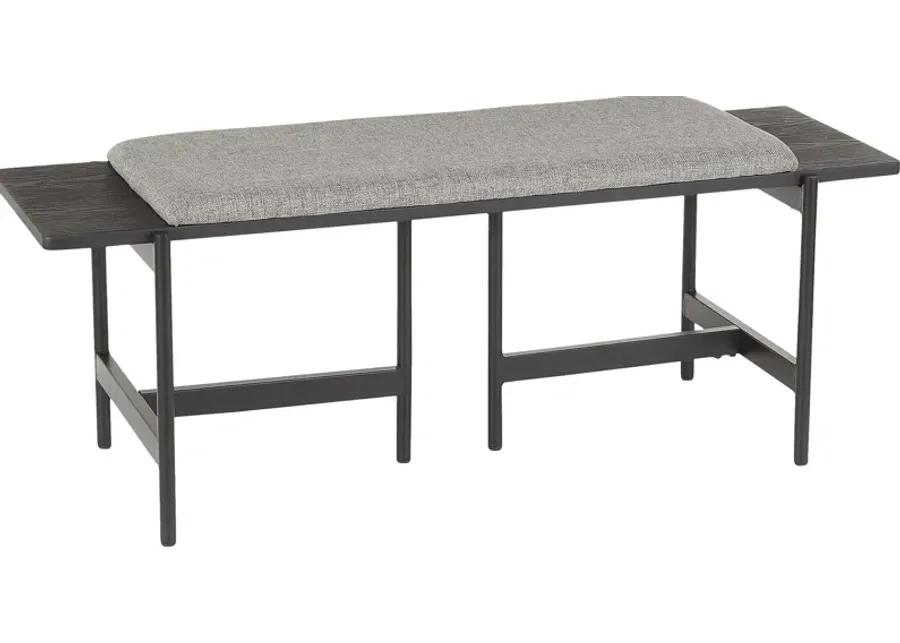 Cambronne Gray Accent Bench