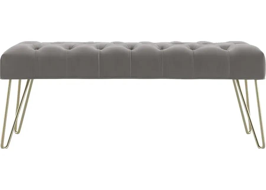 Oleandri Gray Accent Bench